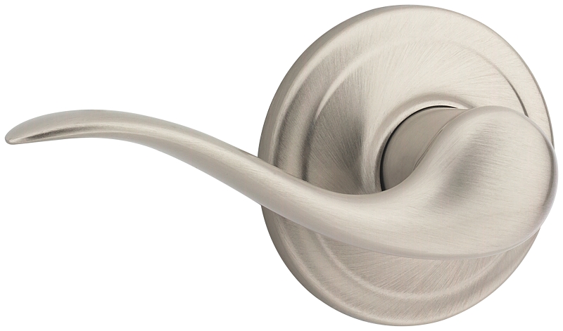 Weiser Toluca Series 9GLA1010-050 Passage Lever, Satin Nickel, Residential, Universal Hand, 2 Grade