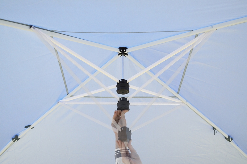 Seasonal Trends VPR10021-0 Canopy, 10 ft L, 10 ft W, 9 ft 1 in H, Steel Frame, Polyester Canopy
