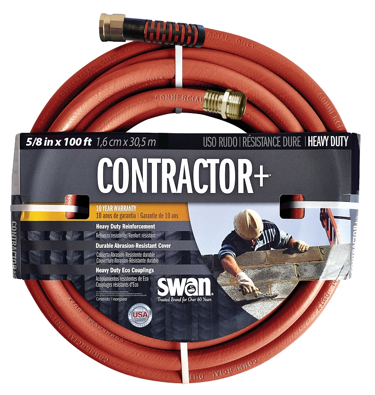SWAN SNCG58100 Garden Hose, 100 ft L, Vinyl