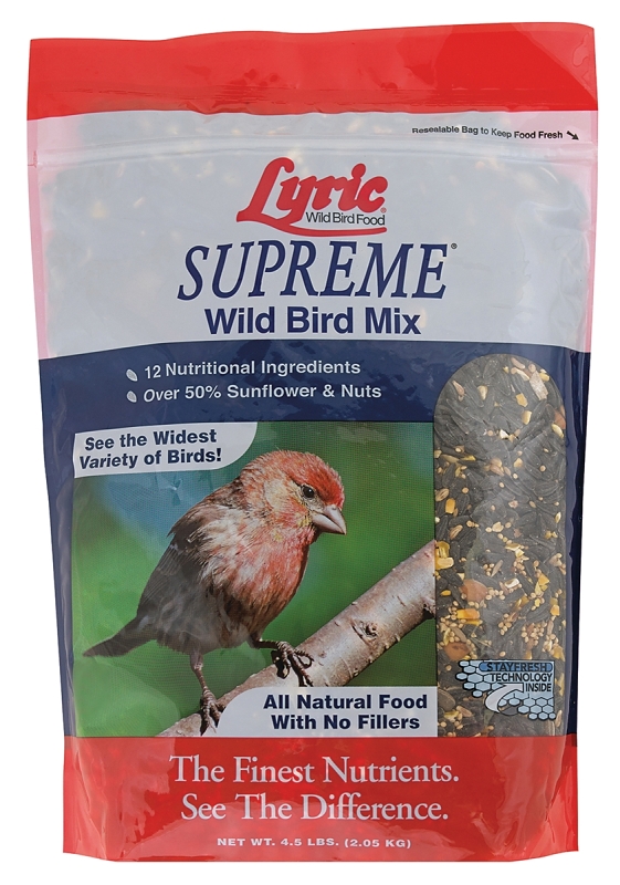 Lyric 26-19066 Supreme Mix Bird Feed, 4.5 lb Bag