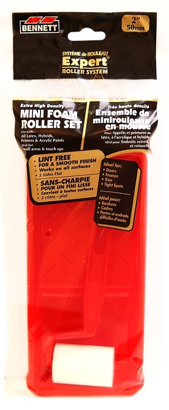 Bennett 2 FM SET Roller Set, All Surfaces Surface, Foam/Plastic, 3-Piece