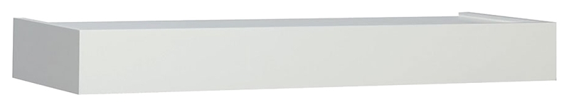 Shelf-Made 0140-36WT Series Floating Shelf, White, 30 lb, 1-Shelf, 8-1/2 in L, 36 in W, Wood