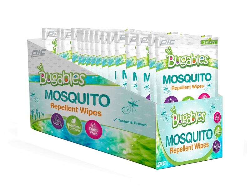 Pic Bugables 36CT-MOS-WIPE Mosquito Repellent Wipes