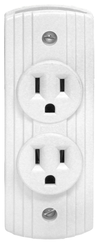 Leviton 05238-741 Duplex Receptacle, 15 A, White