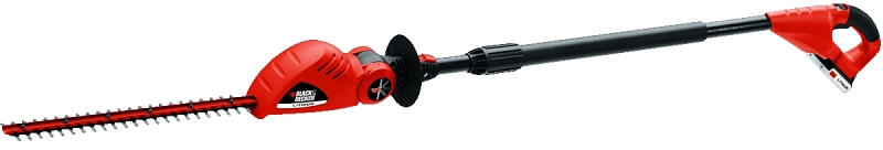 Black+Decker LPHT120 Hedge Trimmer, 20 V, 7/16 in Cutting Capacity, 18 in L x 2-1/2 in W Blade, Soft-Grip Handle
