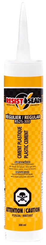 Resistoseal 53003 Regular Plastic Cement, Black, Liquid, 10 oz