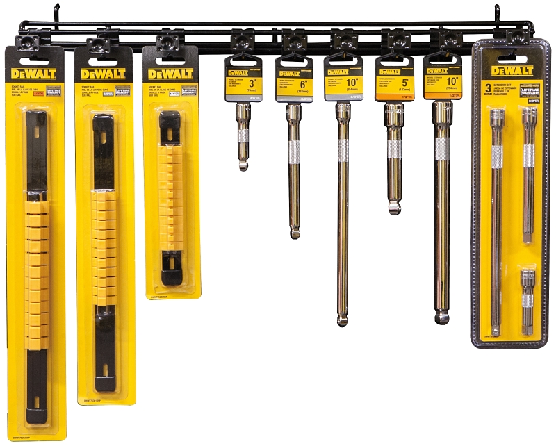Dewalt DWMT80744 Rail Extension Set, 9 Piece, 1/2 in, 3/8 in, 1/4 in, 12.52 in L