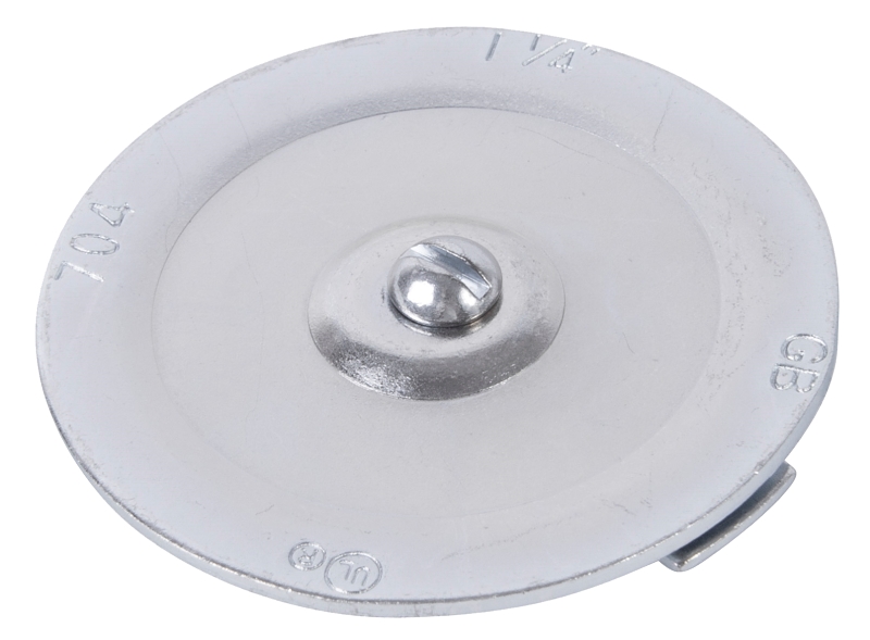 Gardner Bender KO705 Knockout Seal, 3/8 in, Silver, Galvanized