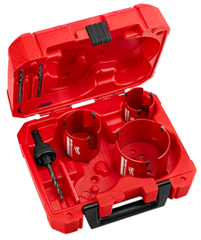Milwaukee Big Hawg 49-56-9280 Hole Saw Kit, 7-Piece, Carbide