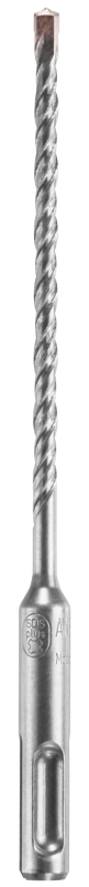 Bosch HC2011 Hammer Drill Bit, 3/16 in Dia, 6 in OAL, Optimized Flute, 4-Flute, 25/64 in Dia Shank