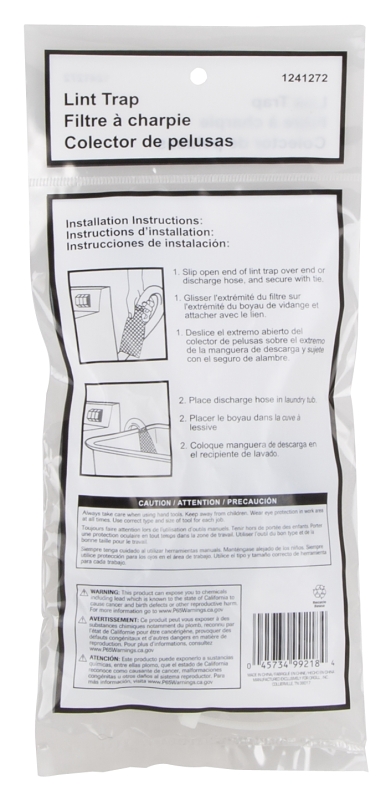 ProSource PMB-455-3L Lint Trap, Silver