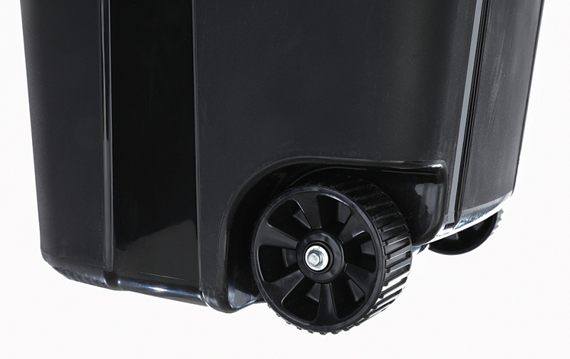 United Solutions COLORmaxx TI0061 Trash Can, 32 gal Capacity, Black