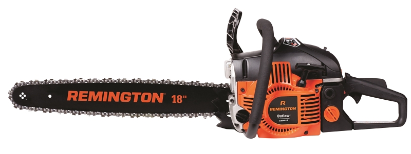 Remington 41BY462S883 Chainsaw, Gas, 46 cc Engine Displacement, 20 in L Bar, Cushioned Handle