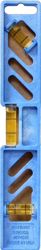 Empire POLYCAST Series 33-9 Torpedo Level, 9 in L, 3-Vial, Plastic, Yellow