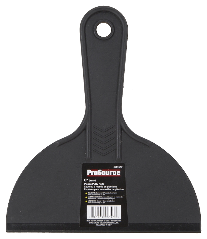 ProSource JL-PS063L Putty Knife, 6 in W Blade, 6 in L Blade, Plastic Handle