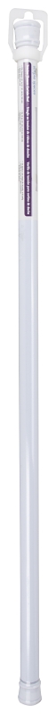 Simple Spaces SD-SR36-W3L Shower Curtain Rod, 7-1/2 lb, 36 to 63 in L Adjustable, 1 in Dia Rod, Steel, Powder-Coated