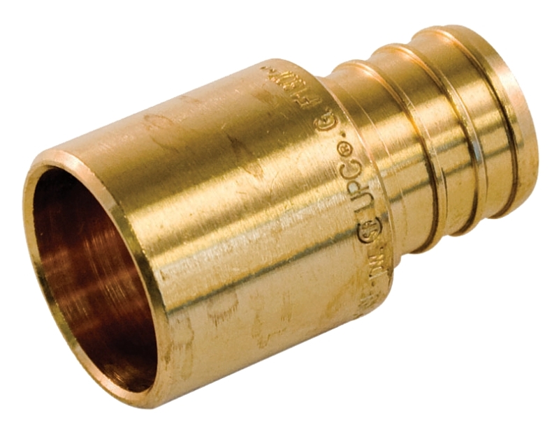 aqua-dynamic 9781-904 Pipe Adapter, 3/4 in, PEX x Male Sweat, Brass