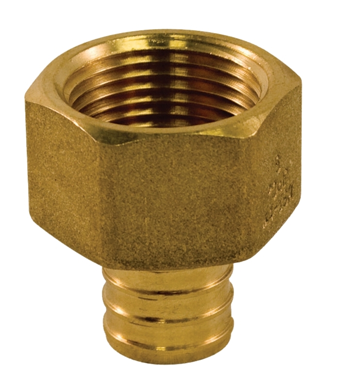 aqua-dynamic 9783-043 Pipe Adapter, 3/4 x 1/2 in, PEX x Female, Brass