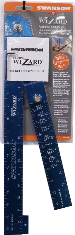Swanson T001WZ Foldable Framing Square, Aluminum