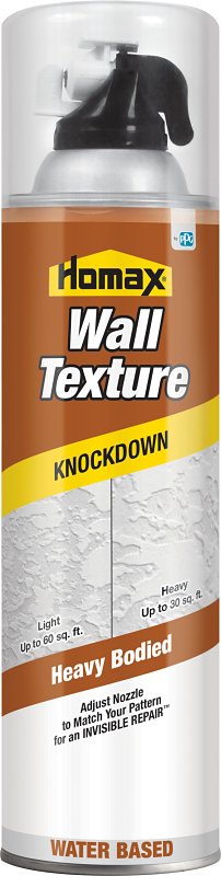 Homax 4065-06 Knockdown Wall Texture, Liquid, Solvent, Gray/White, 20 oz Can
