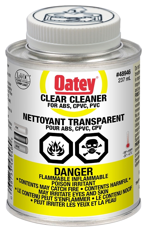 Oatey 48946 Pipe Cleaner, Clear, 236 mL