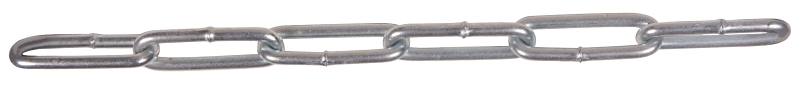 Ben-Mor 51015 Straight Coil Chain, #4, 205 lb Working Load, Low Carbon Steel, Zinc Plated