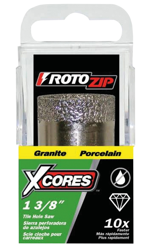 Rotozip XC-T1375 Hole Saw, 1-3/8 in Dia, 1-1/4 in D Cutting