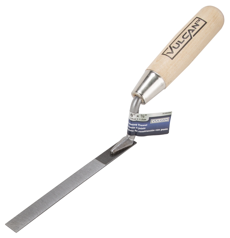 Vulcan 16562 Tuck Pointing Trowel, 6" L x 1/2" W, Steel, Ergonomic Handle