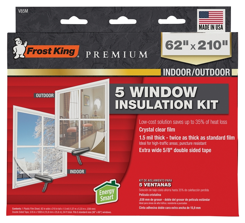 Frost King V85M Window Insulation Shrink Kit, 62 x 210 in