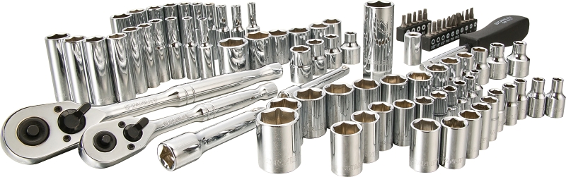 STANLEY STMT71651 Tool Set, 85-Piece, Vanadium Steel, Polished Chrome