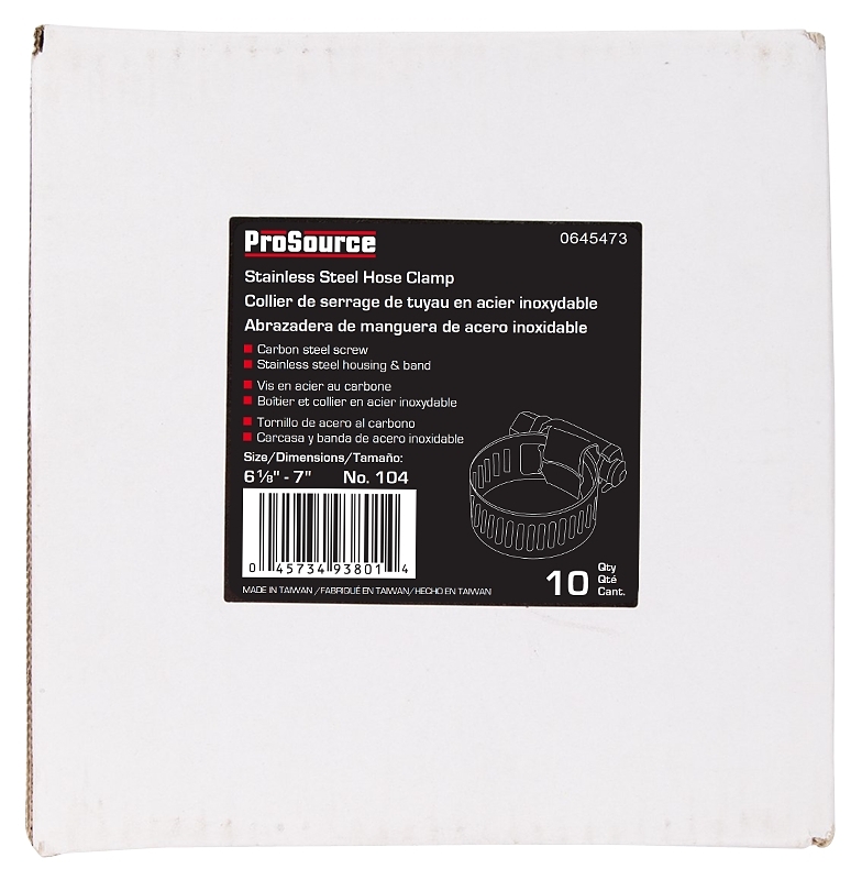 ProSource HCRAN104 Interlocked Hose Clamp, Stainless Steel, Stainless Steel