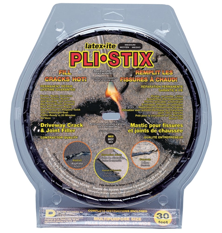 Latex-ite PLI-STIX 35099 Crack Filler, Black, 2 lb