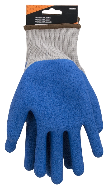 Diamondback GV-SHOWA/XL Gripper Work Gloves, Men & Women, 10-1/4 in L, Knit Liner Cuff, Rubber Latex Coating