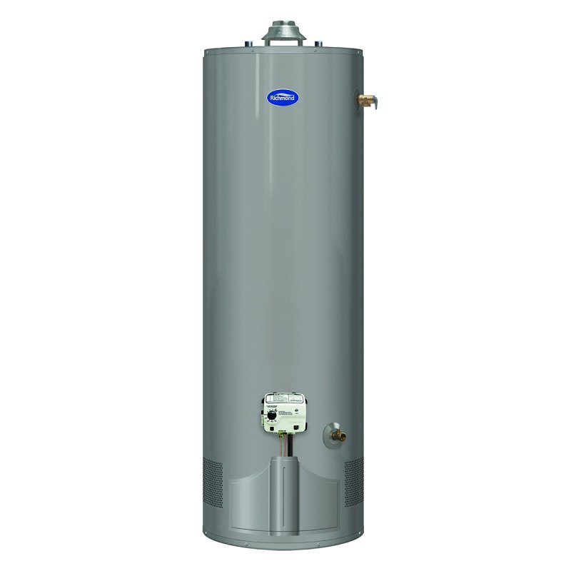 Richmond 6G40-38FN4 Water Heater, Natural Gas, 40 gal Tank, 38,000 Btu BTU