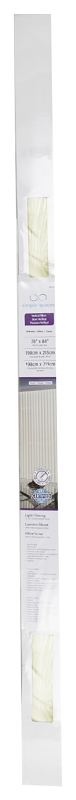 Simple Spaces MBV-78X84-VA3L Window Blind, 84 in L, 78 in W, Vinyl, Alabaster