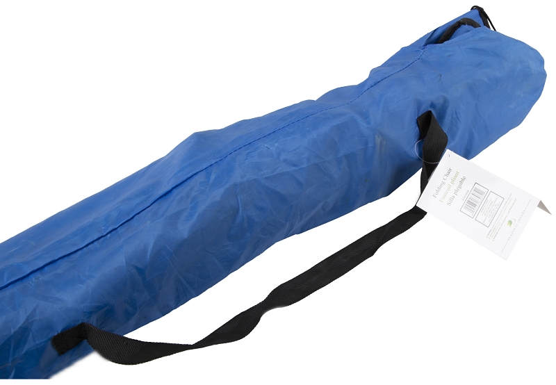 Seasonal Trends GB-7230 Camping Chair with Bag, 17-1/4 in L Seat, 19-1/4 in W Seat, Blue