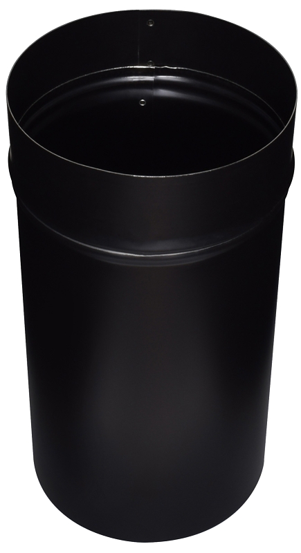 Imperial BM0043 Slip Connector, 12 in L, 24 ga Thick Wall, Metal, Black