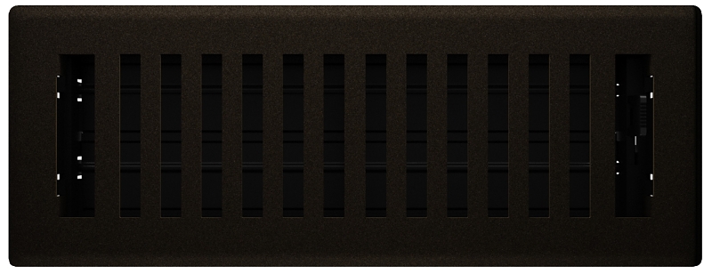 Imperial RG3433 Floor Register, 10 in W Duct Opening, 3 in H Duct Opening, Polystyrene, Bronze Age