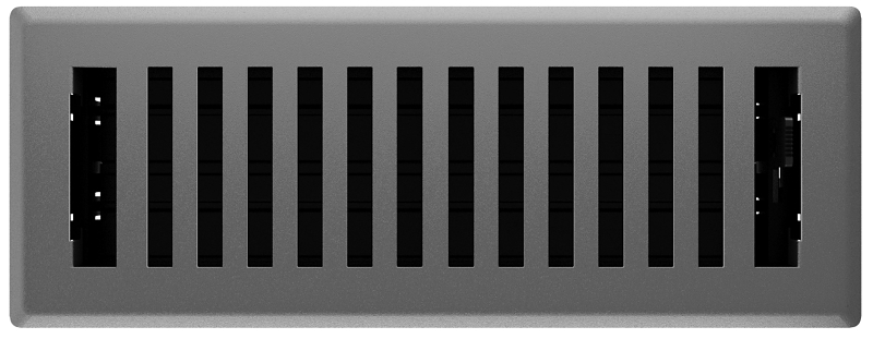 Imperial RG3443 Floor Register, 10 in W Duct Opening, 3 in H Duct Opening, Polystyrene, Gray, Granite