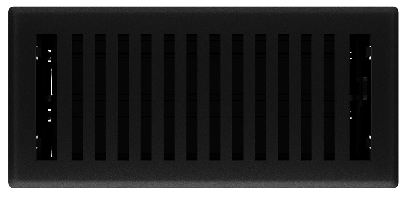 Imperial RG3439 Floor Register, Polystyrene, Black Iron