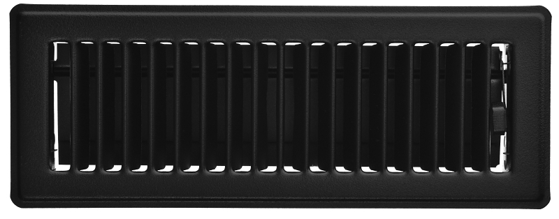 Imperial RG2143 Floor Register, Steel, Black, Powder-Coated