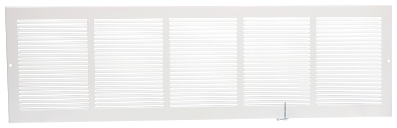 Imperial RG0550 Sidewall Grille, 31-1/4 in L, 9-1/4 in W, Steel, White, Powder-Coated