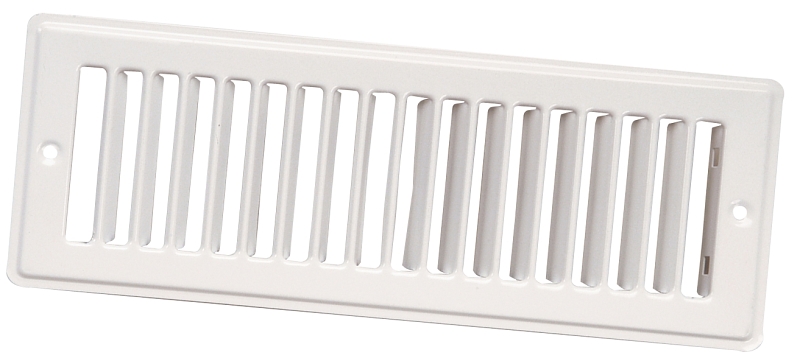 Imperial RG1270-A Toe Space Grille, 2-1/4 in L, 12 in W, Steel, White