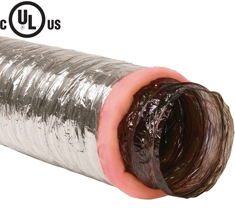 Imperial MEA-0425 Air Duct, 25 ft L, Polyester, Silver