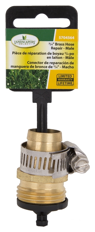 Landscapers Select GB-9413-3/4 Hose Coupling, 3/4 in, Male, Brass, Brass