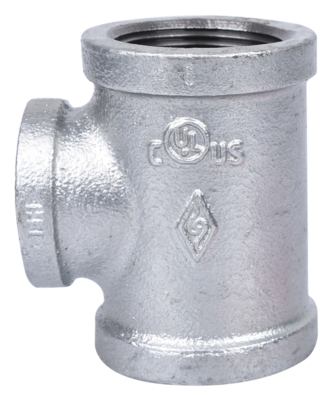 ProSource PPG130R-32X25 Pipe Tee, 1-1/4 x 1-1/4 x 1 in, FIPT, Malleable Steel, SCH 40 Schedule