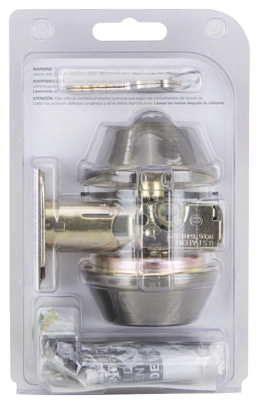 ProSource DB82V-PS Deadbolt, 3 Grade, Antique Brass, 2-3/8 to 2-3/4 in Backset, KW1 Keyway, 1-3/8 to 1-3/4 in Thick Door