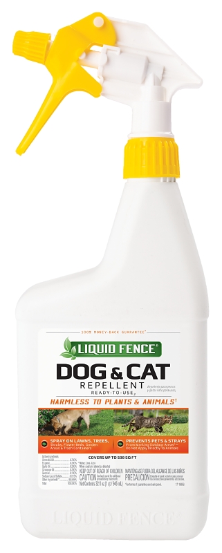 Liquid Fence HG-71296 Dog and Cat Repellent, 500 sq-ft Coverage, Citronella Oil, Eugenol, Sodium Lauryl Sulfate