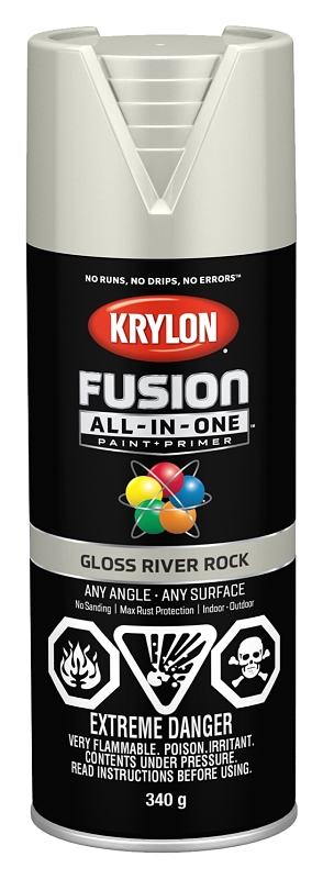 Krylon 427210007 Spray Paint, 12 oz Can, Gloss, River Rock