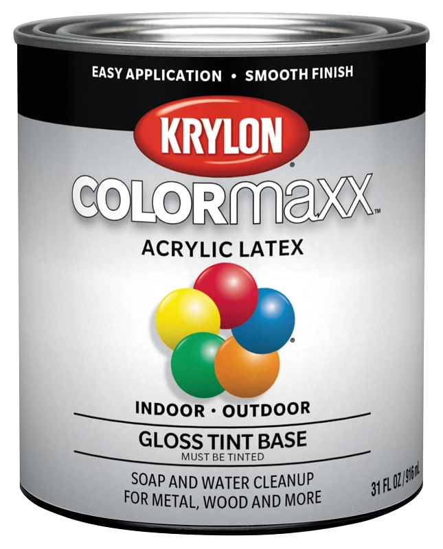 Krylon K05654007-14 Colormaxx Paint, Gloss, 1 qt
